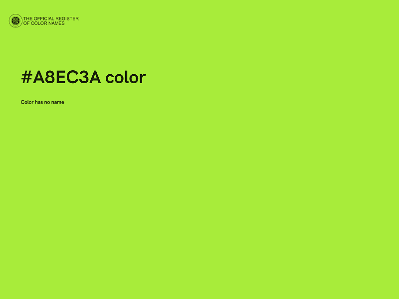 #A8EC3A color image