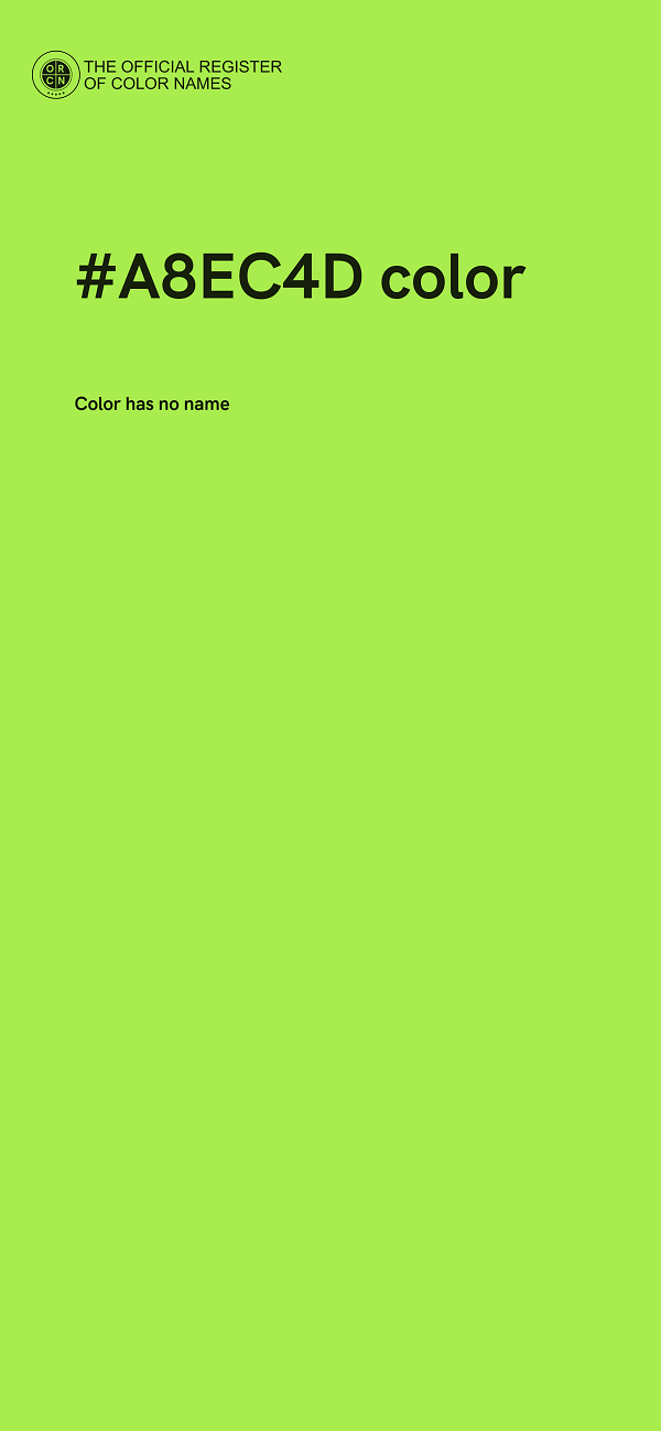 #A8EC4D color image