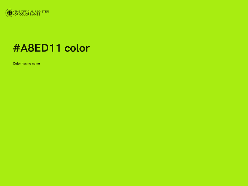#A8ED11 color image