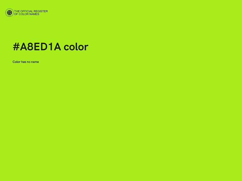 #A8ED1A color image
