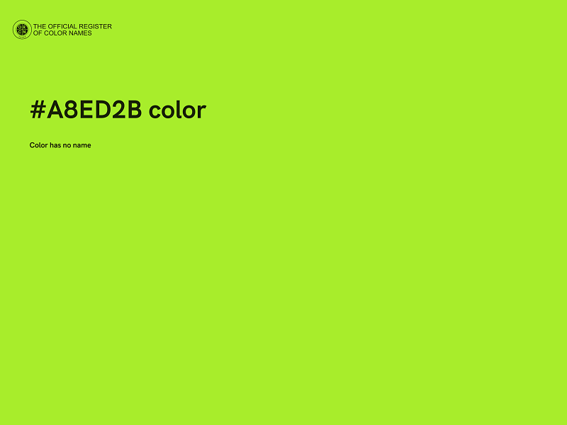 #A8ED2B color image