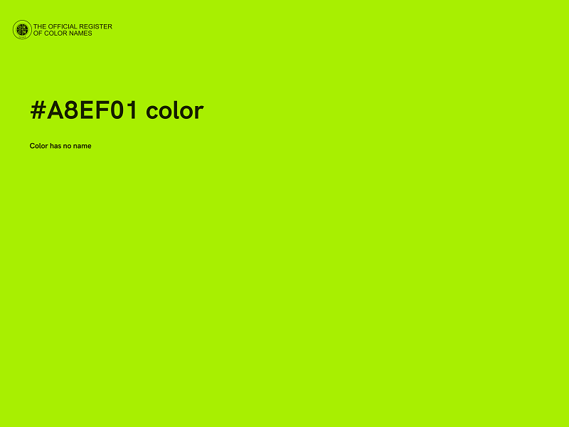 #A8EF01 color image