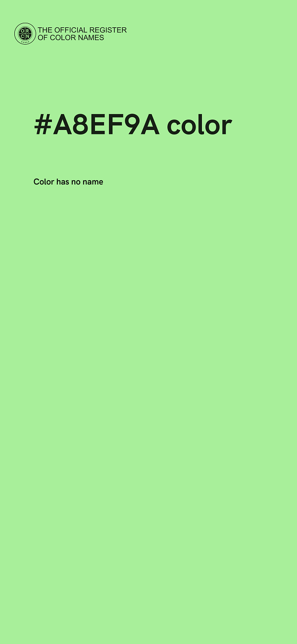 #A8EF9A color image