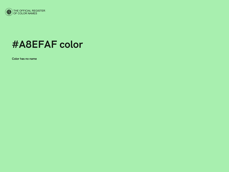 #A8EFAF color image