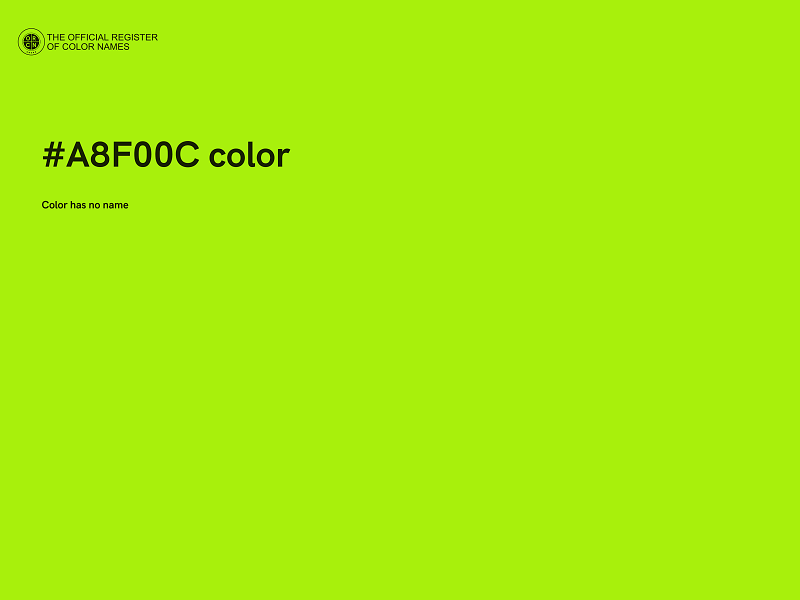 #A8F00C color image