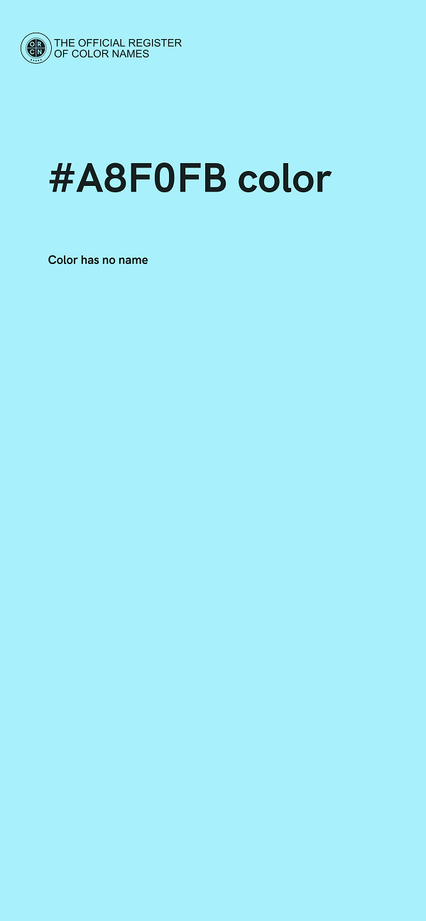 #A8F0FB color image