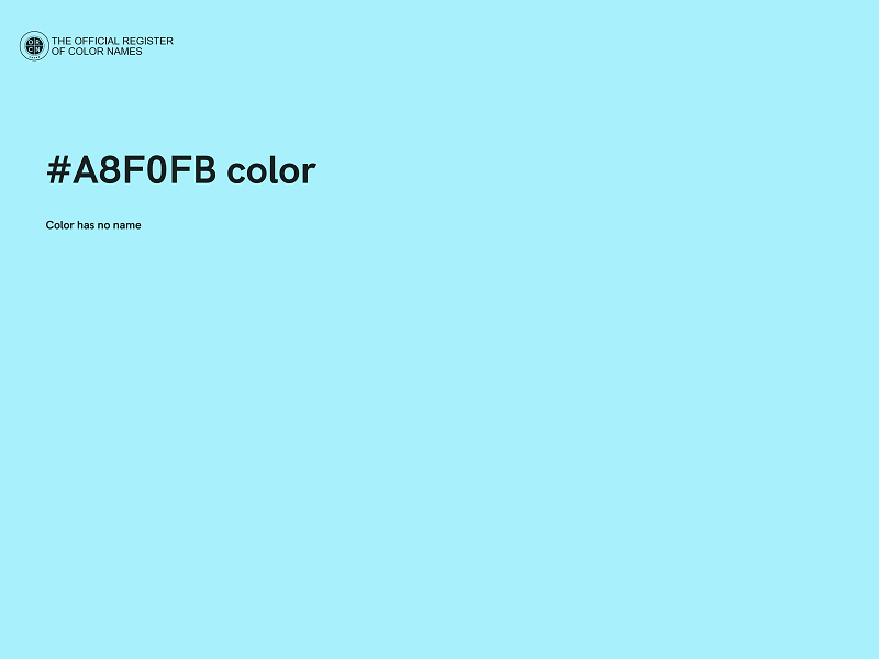 #A8F0FB color image