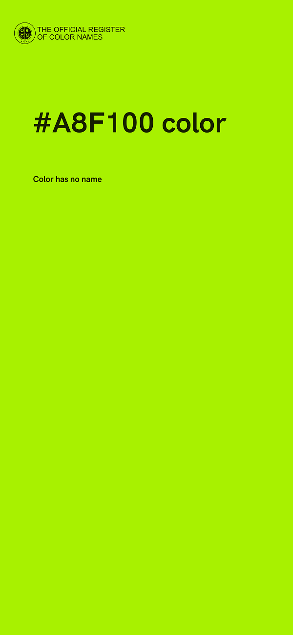 #A8F100 color image