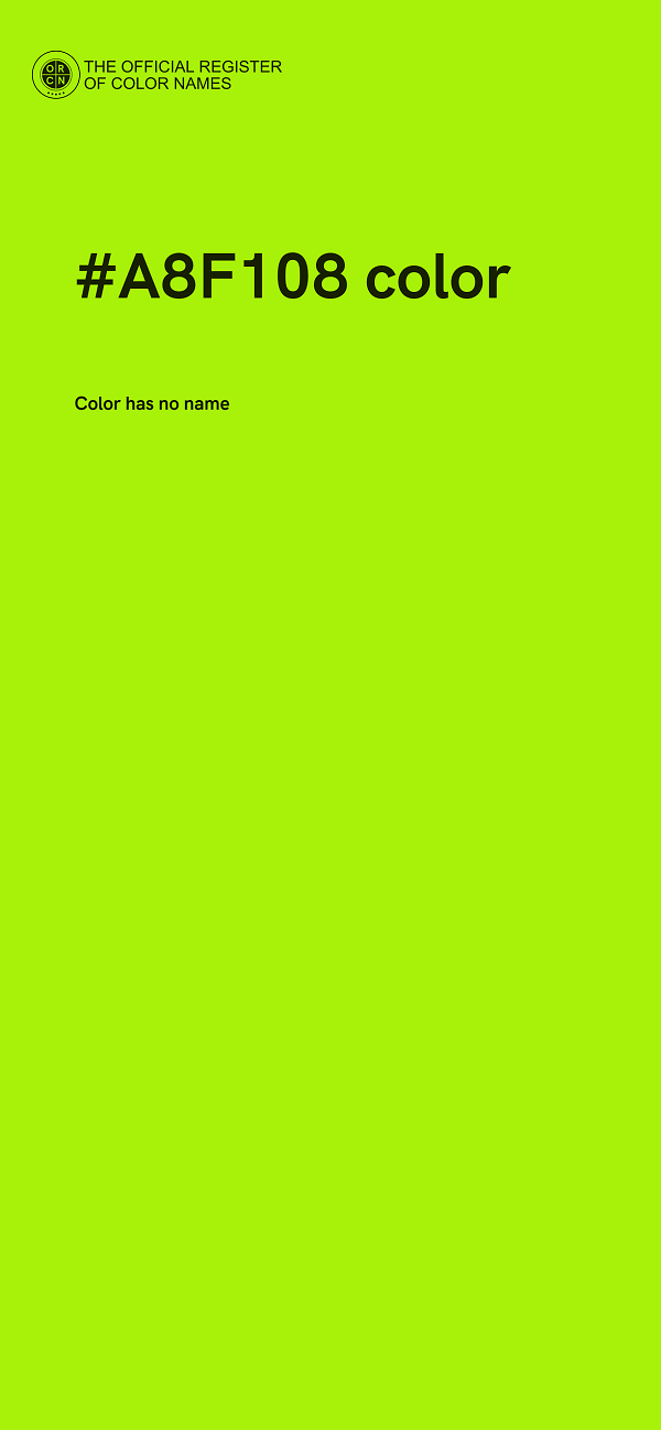 #A8F108 color image