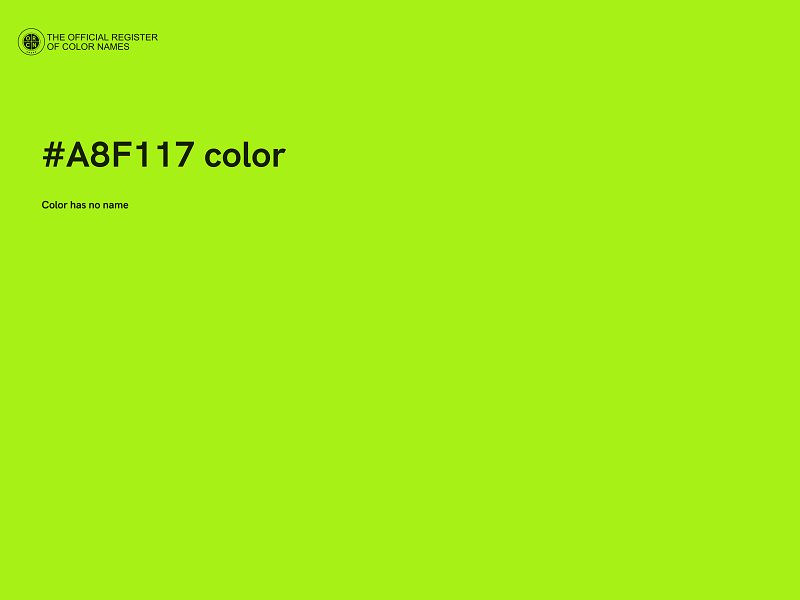 #A8F117 color image