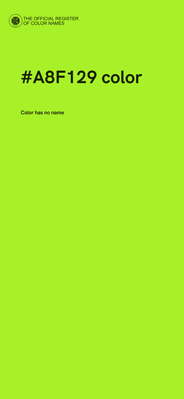 #A8F129 color image