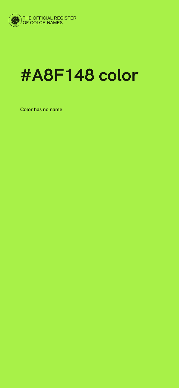 #A8F148 color image