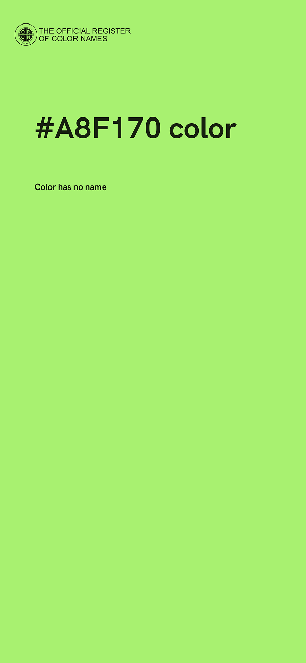 #A8F170 color image