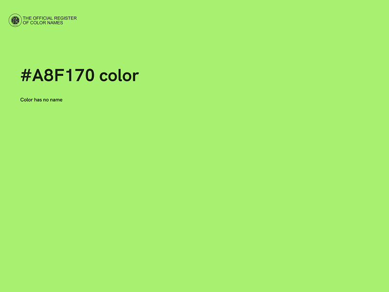 #A8F170 color image