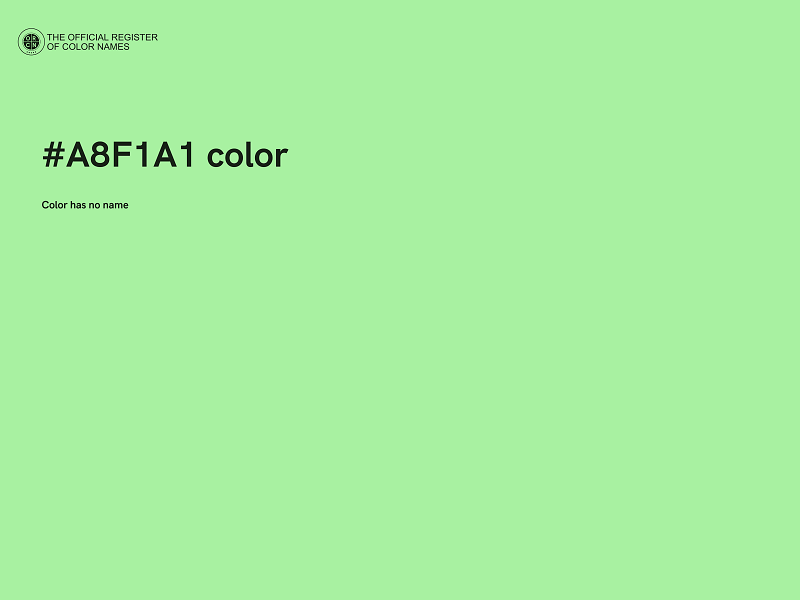 #A8F1A1 color image