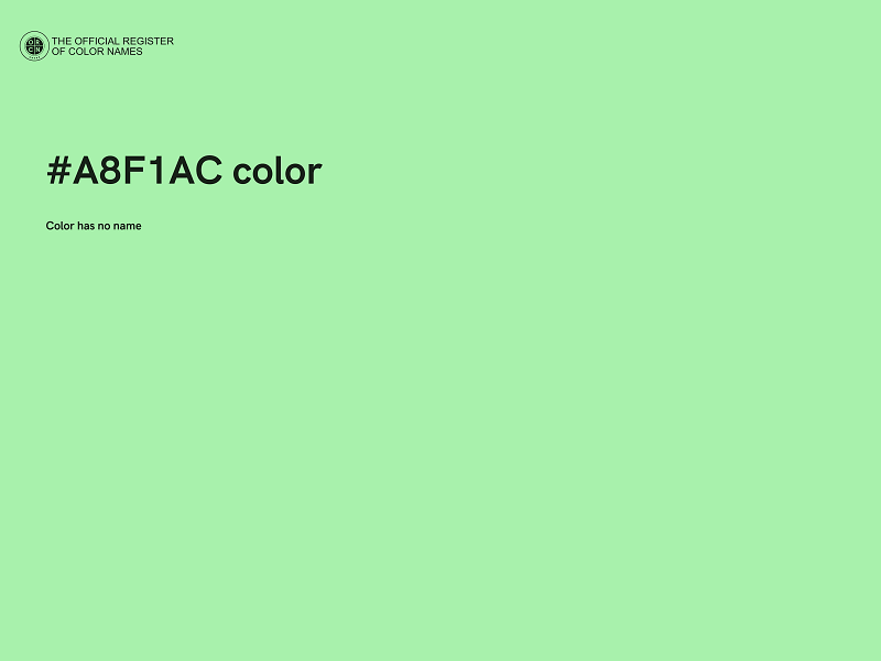 #A8F1AC color image