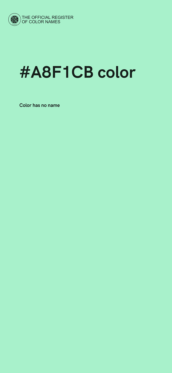 #A8F1CB color image
