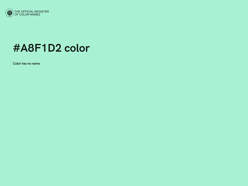 #A8F1D2 color image