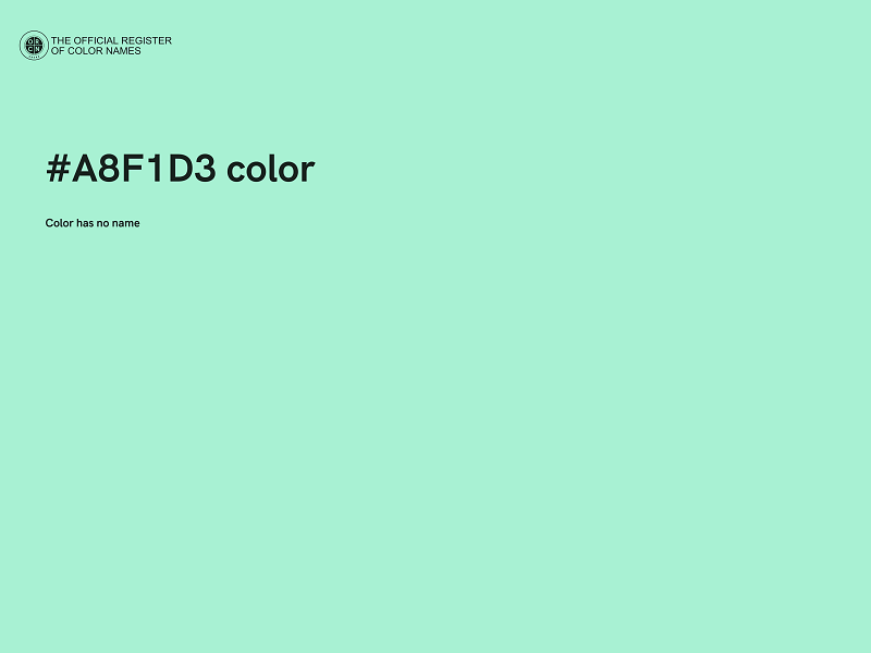 #A8F1D3 color image