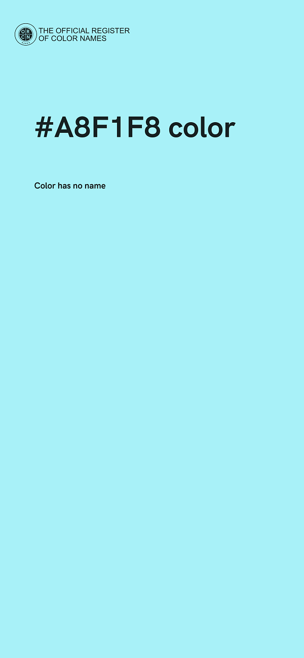 #A8F1F8 color image