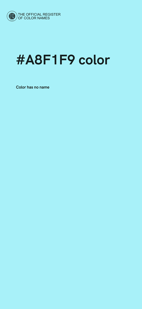#A8F1F9 color image