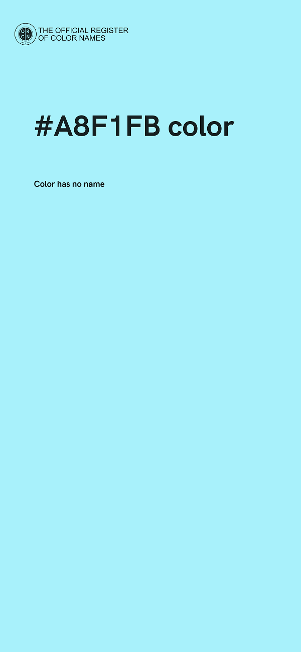 #A8F1FB color image