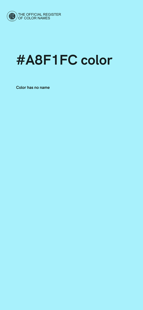 #A8F1FC color image