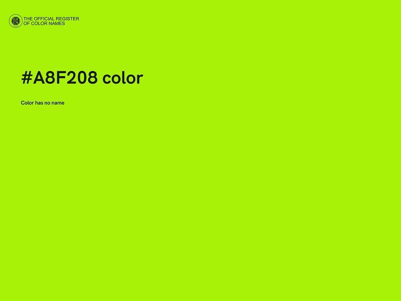 #A8F208 color image