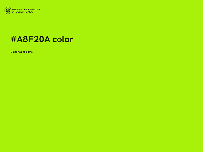 #A8F20A color image