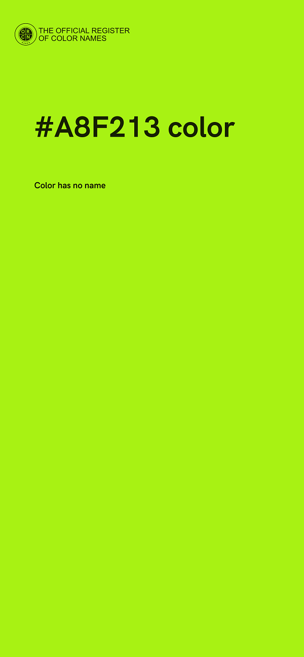#A8F213 color image