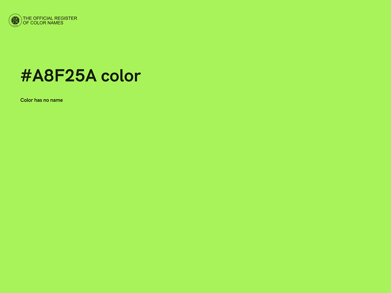 #A8F25A color image