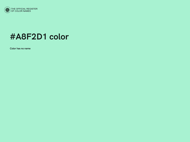 #A8F2D1 color image