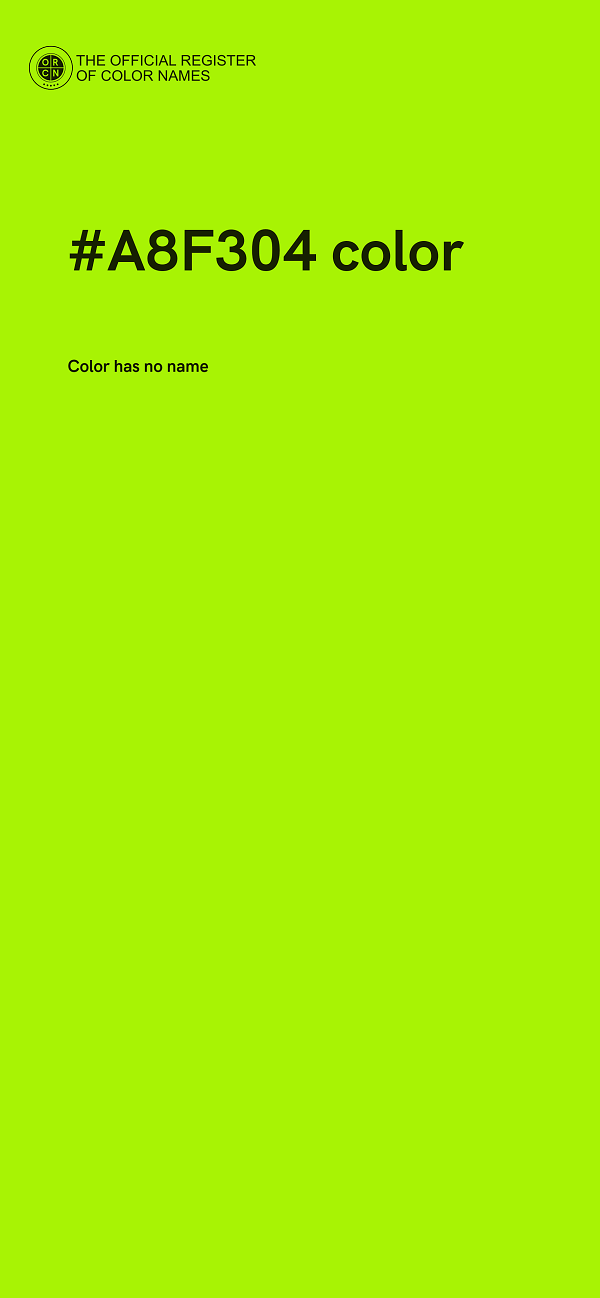 #A8F304 color image