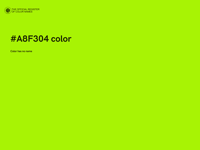 #A8F304 color image