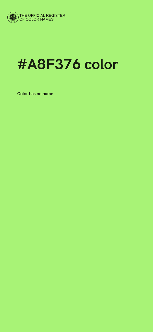 #A8F376 color image