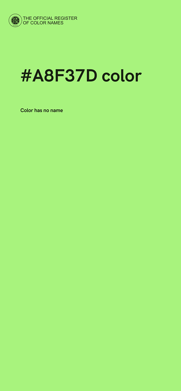 #A8F37D color image