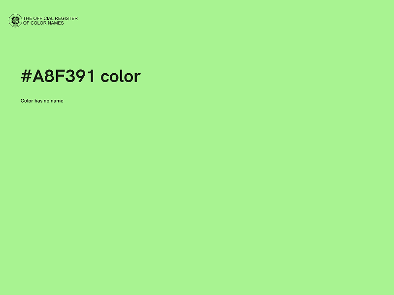 #A8F391 color image