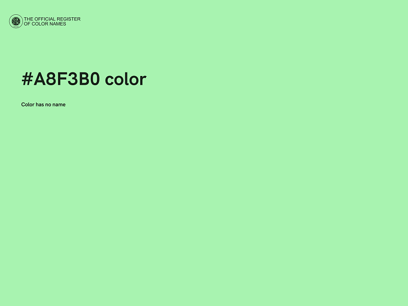 #A8F3B0 color image