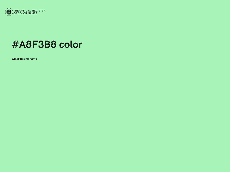 #A8F3B8 color image