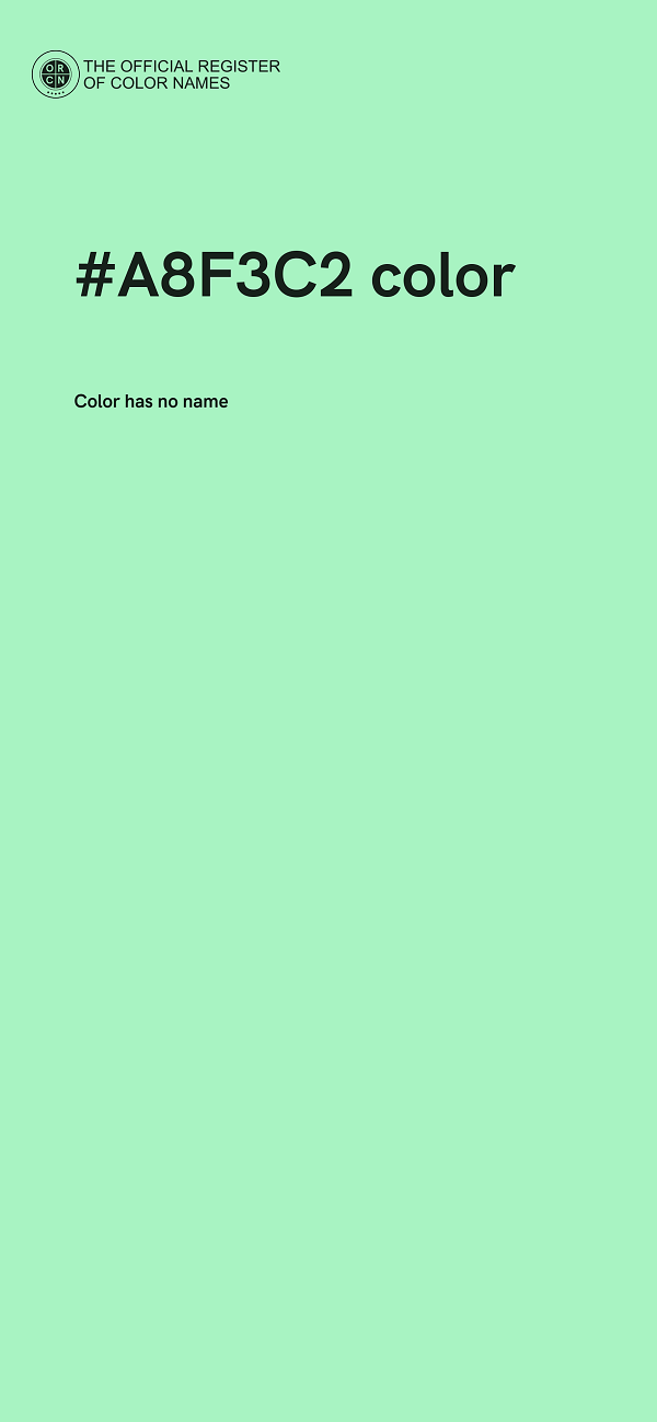 #A8F3C2 color image