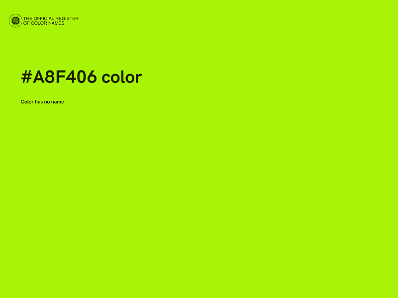 #A8F406 color image