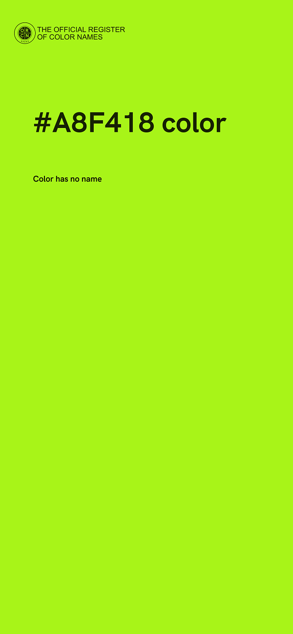 #A8F418 color image
