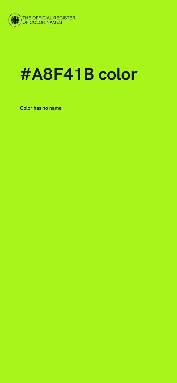 #A8F41B color image