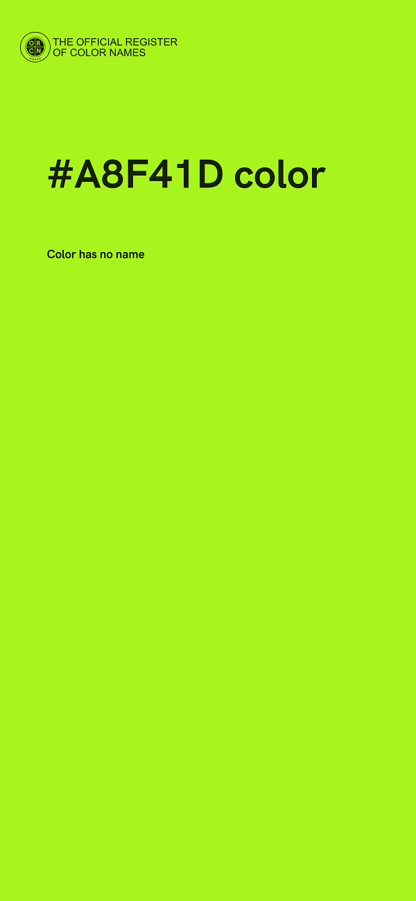 #A8F41D color image