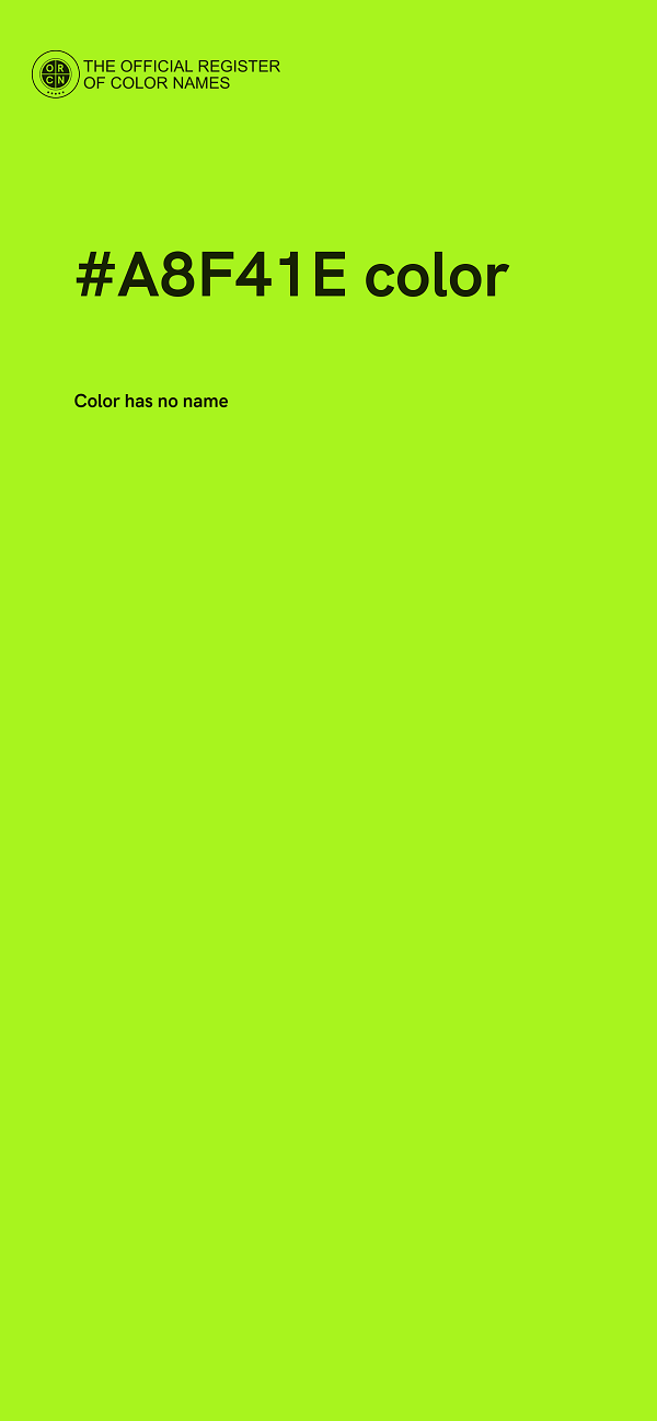 #A8F41E color image