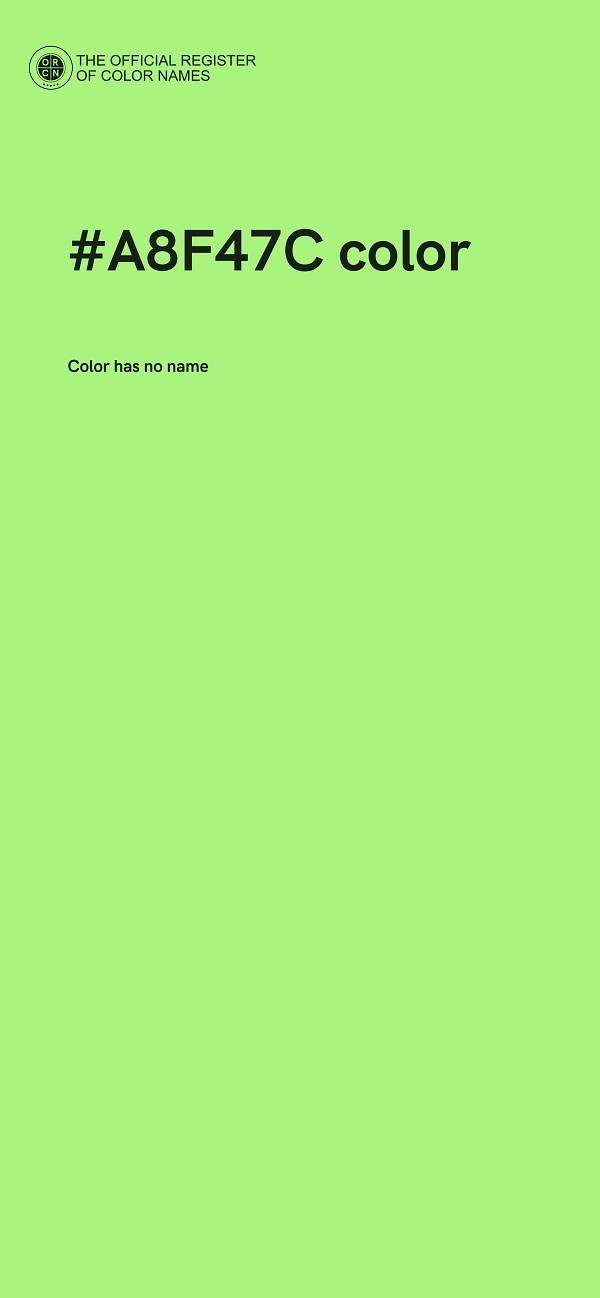 #A8F47C color image
