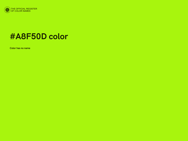 #A8F50D color image