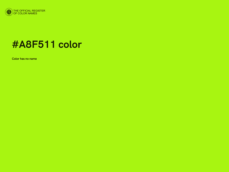 #A8F511 color image
