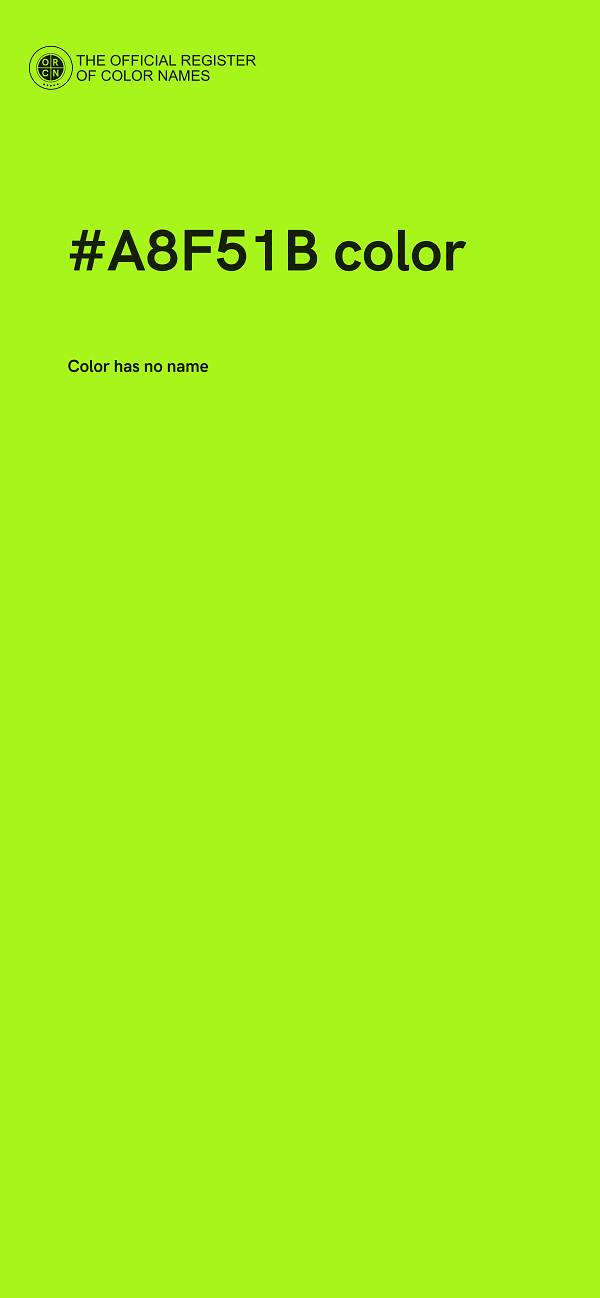 #A8F51B color image