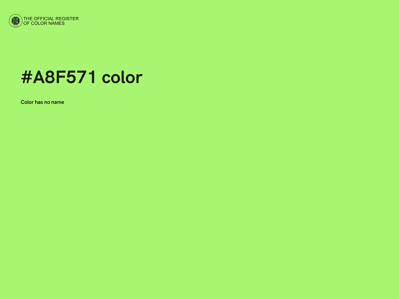 #A8F571 color image